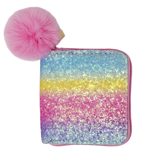 Tomfoolery Toys | Bright Rainbow Glitter Wallet
