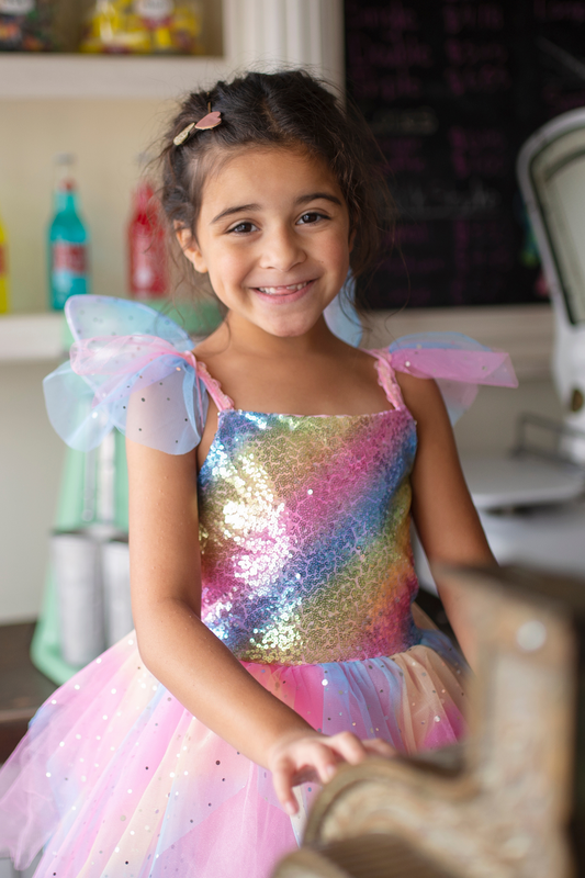 Tomfoolery Toys | Rainbow Fairy Dress w/ Wings