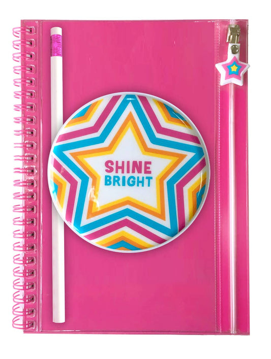 Tomfoolery Toys | Shine Bright Pencil Pouch Journal