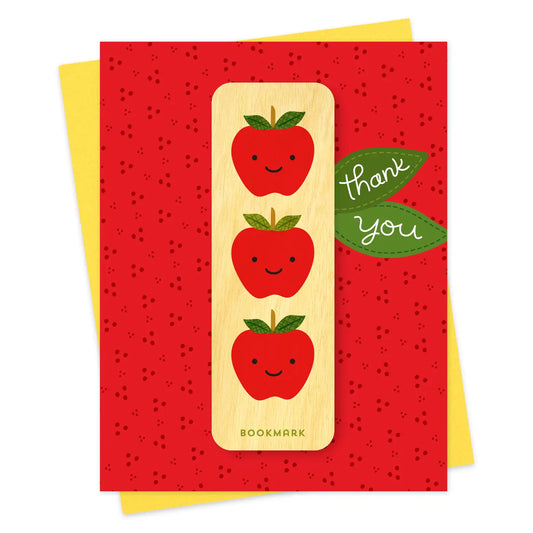 Tomfoolery Toys | Apples Bookmark Thank You Card