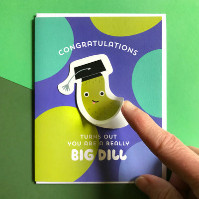 Big Dill Sticker Graduation Card Preview #2