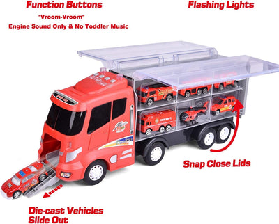Die-Cast Fire Truck Transport Preview #3