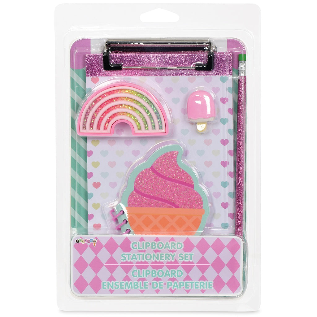 Ice Cream Clipboard Stationery Set Cover