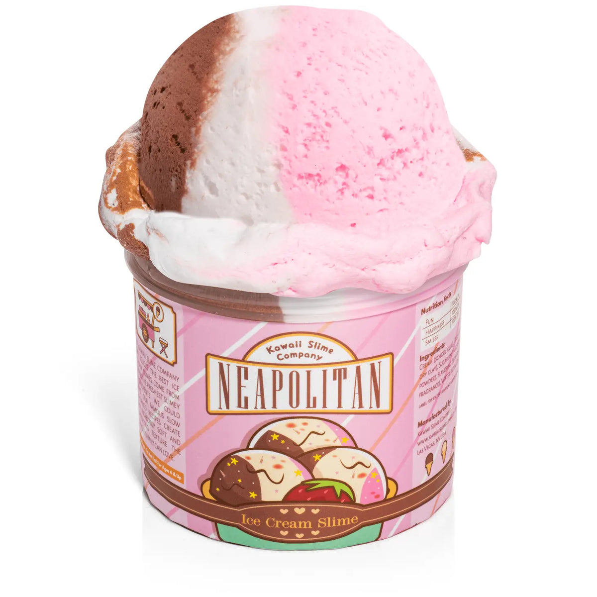 Ice Cream Pint Slime: Neapolitan Cover