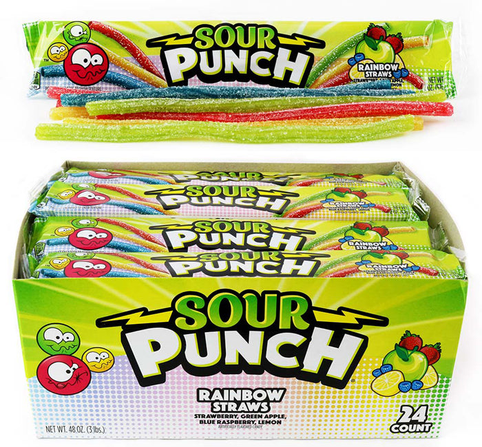Rainbow Sour Punch Straws Cover