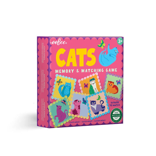 Tomfoolery Toys | Cats Little Square Memory Game