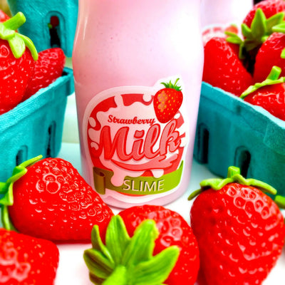 Strawberry Milk Glossy Slime Preview #2