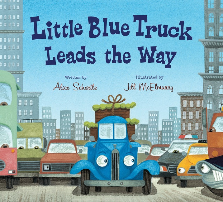 Little Blue Truck Leads the Way Padded Board Book Cover