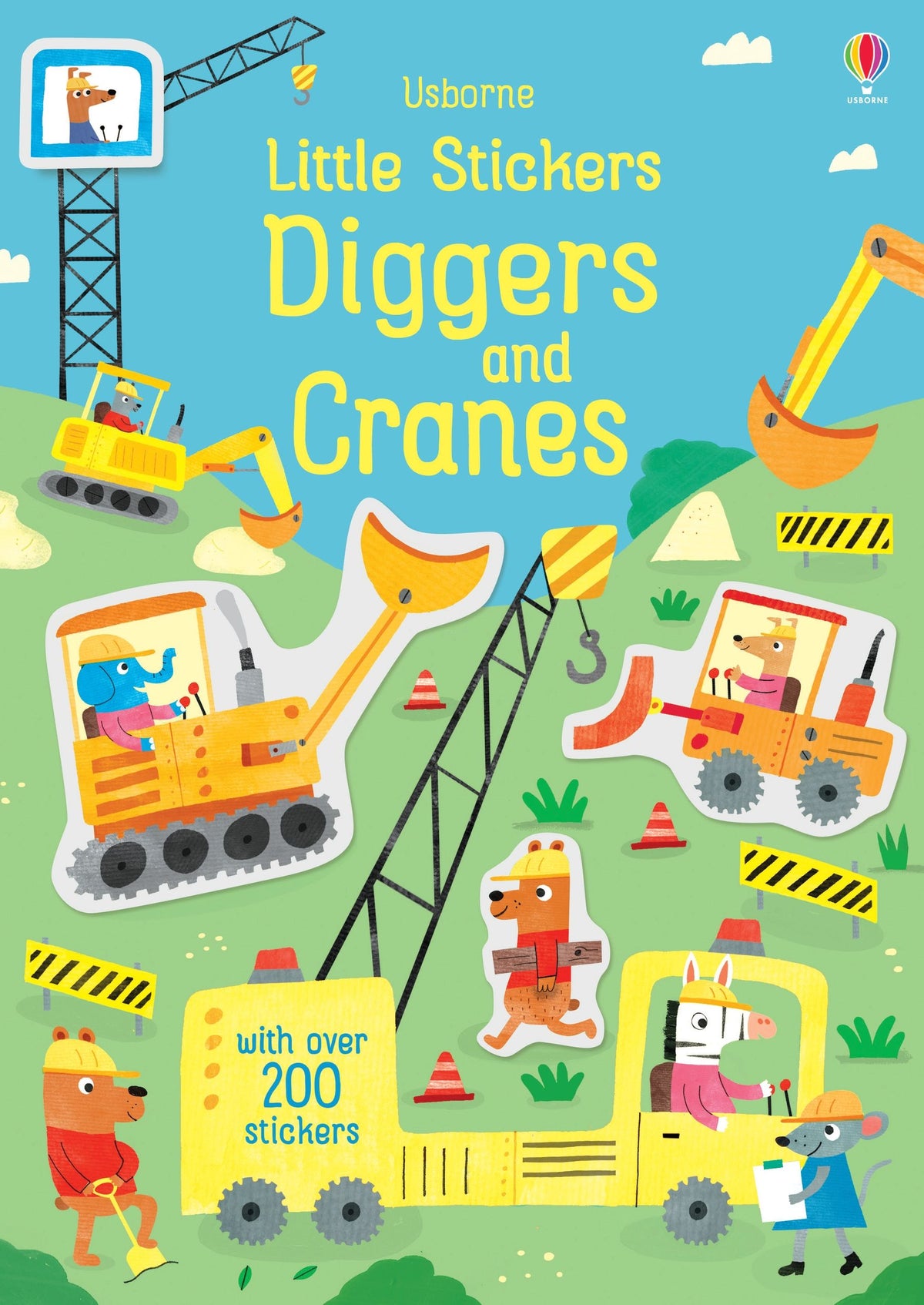 Little Stickers Diggers and Cranes Cover