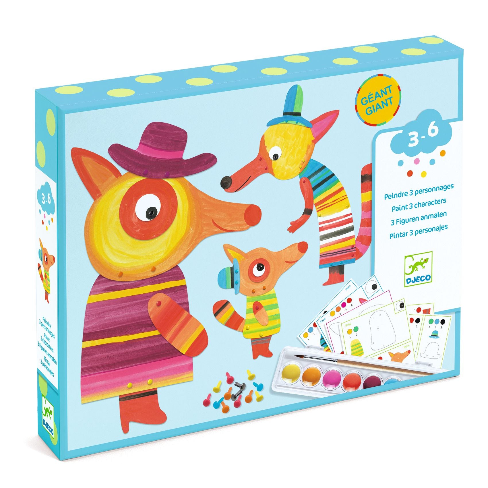 Tomfoolery Toys | The Fox Family Painting
