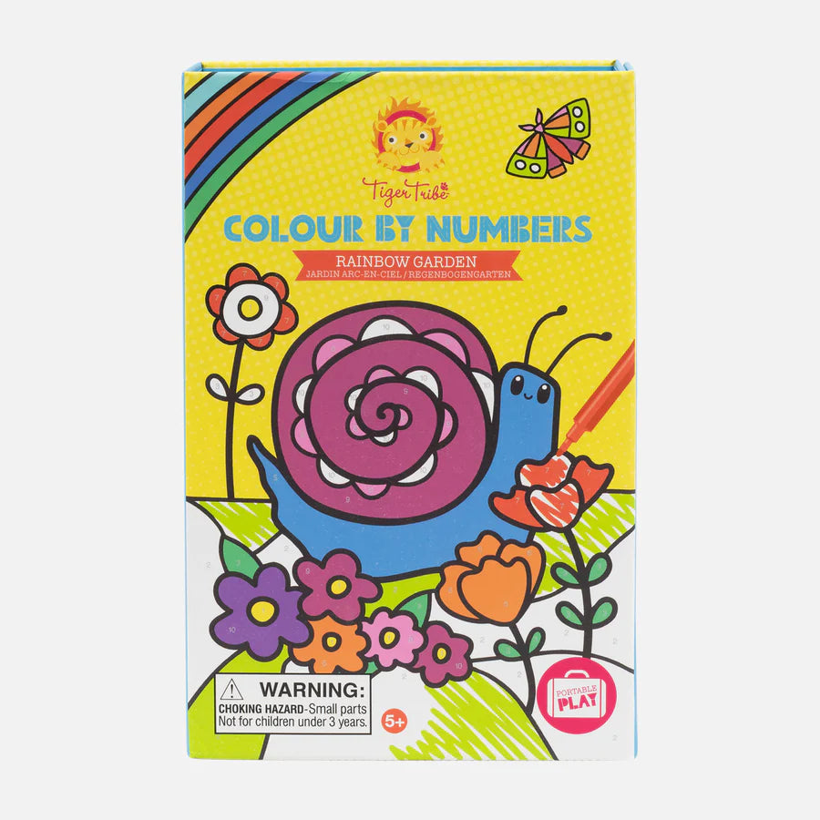 Rainbow Garden: Color By Number Cover