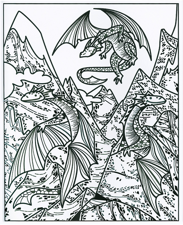 Dragons Magic Painting Cover
