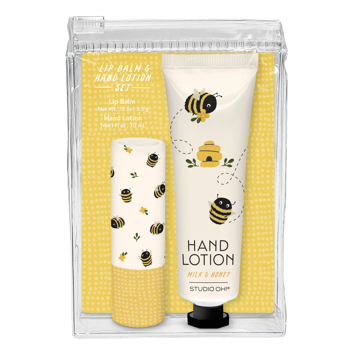 Buzzy Bees Lip Balm & Hand Lotion Set Cover