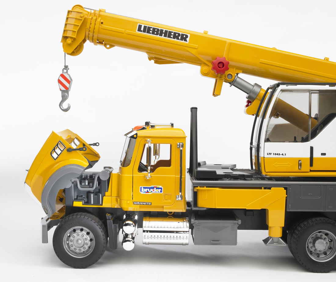 MACK Granite Liebherr Crane Truck Preview #4