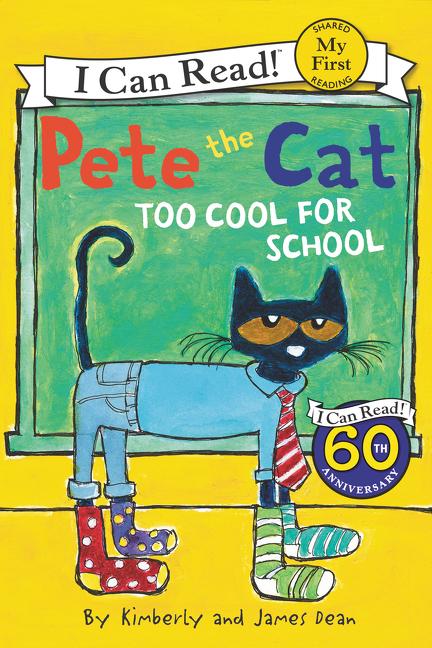 Pete the Cat Too Cool for School Cover
