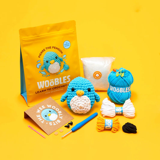 Tomfoolery Toys | Pierre the Penguin Beginner Crochet Kit