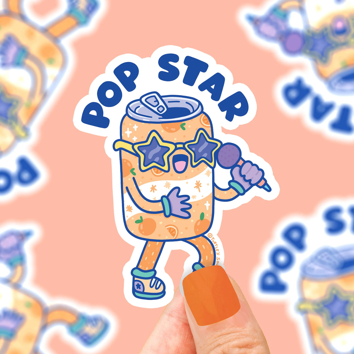 Pop Star Soda Can Sticker Cover