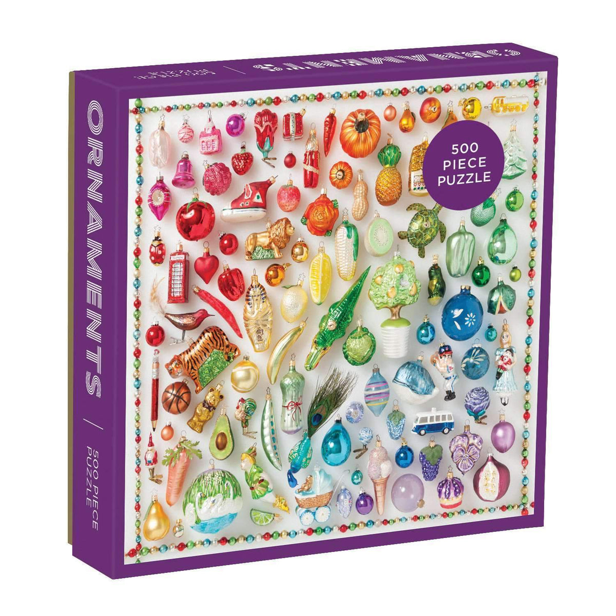 Rainbow Ornaments - 500pc Puzzle Cover