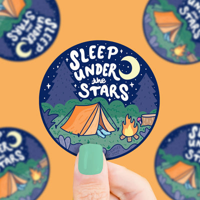 Sleep Under the Stars Vinyl Sticker Preview #1