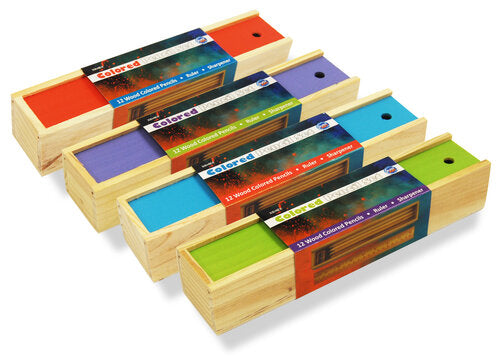 Slide Top Colored Pencil Sets - Assorted Cover