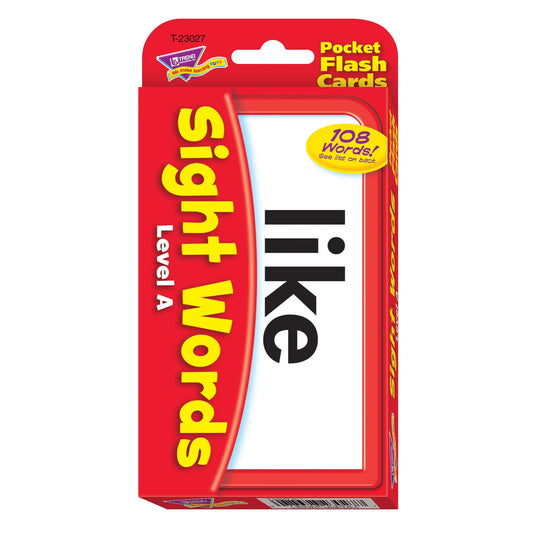 Tomfoolery Toys | Sight Words Level A Pocket Flash Cards