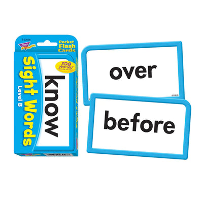 Level B Sight Words Pocket Flash Cards Preview #2