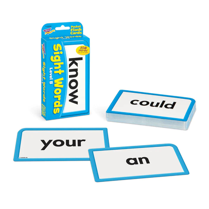 Level B Sight Words Pocket Flash Cards Preview #3