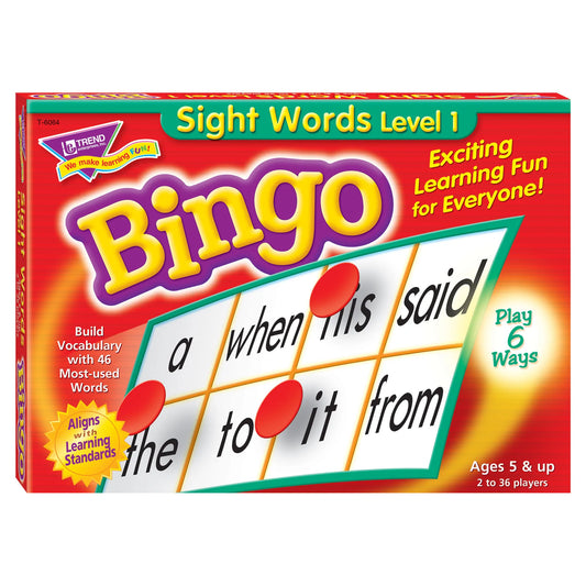 Tomfoolery Toys | Level 1 Sight Words Bingo