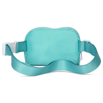 Turquoise Nylon Belt Bag Preview #3