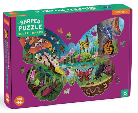 Tomfoolery Toys | Bugs & Butterflies Shaped Puzzle