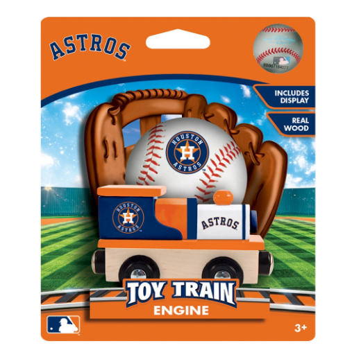 Tomfoolery Toys | Houston Astros Wood Train Engine