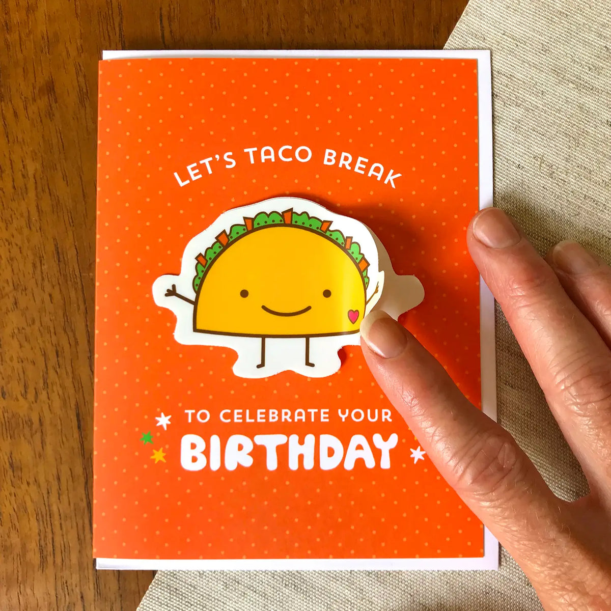 Taco Break Birthday Card Cover