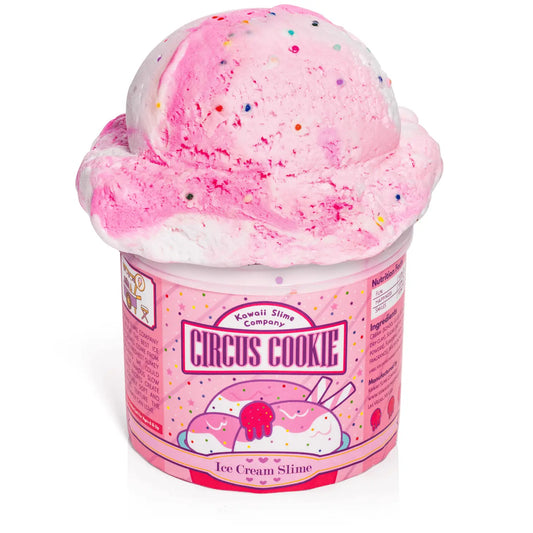 Tomfoolery Toys | Ice Cream Pint Slime: Circus Cookie