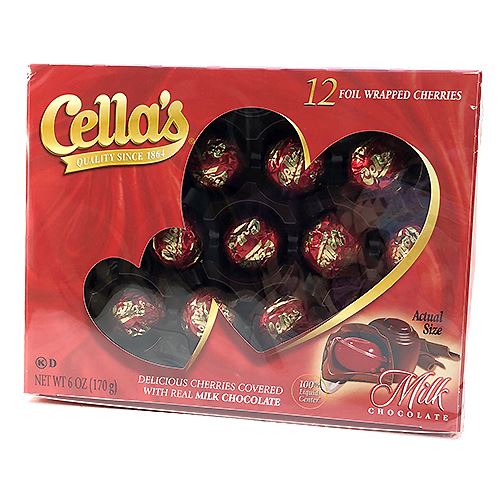 Cellas Chocolate Covered Cherries Gift Box Cover