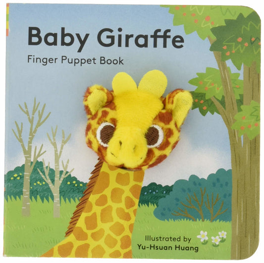 Tomfoolery Toys | Baby Giraffe: Finger Puppet Book