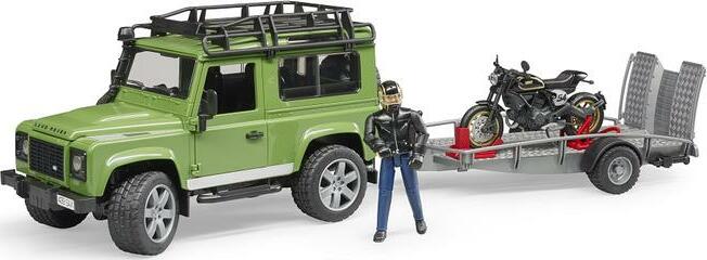 Land Rover Station Wagon w/Trailer & Ducati Cover