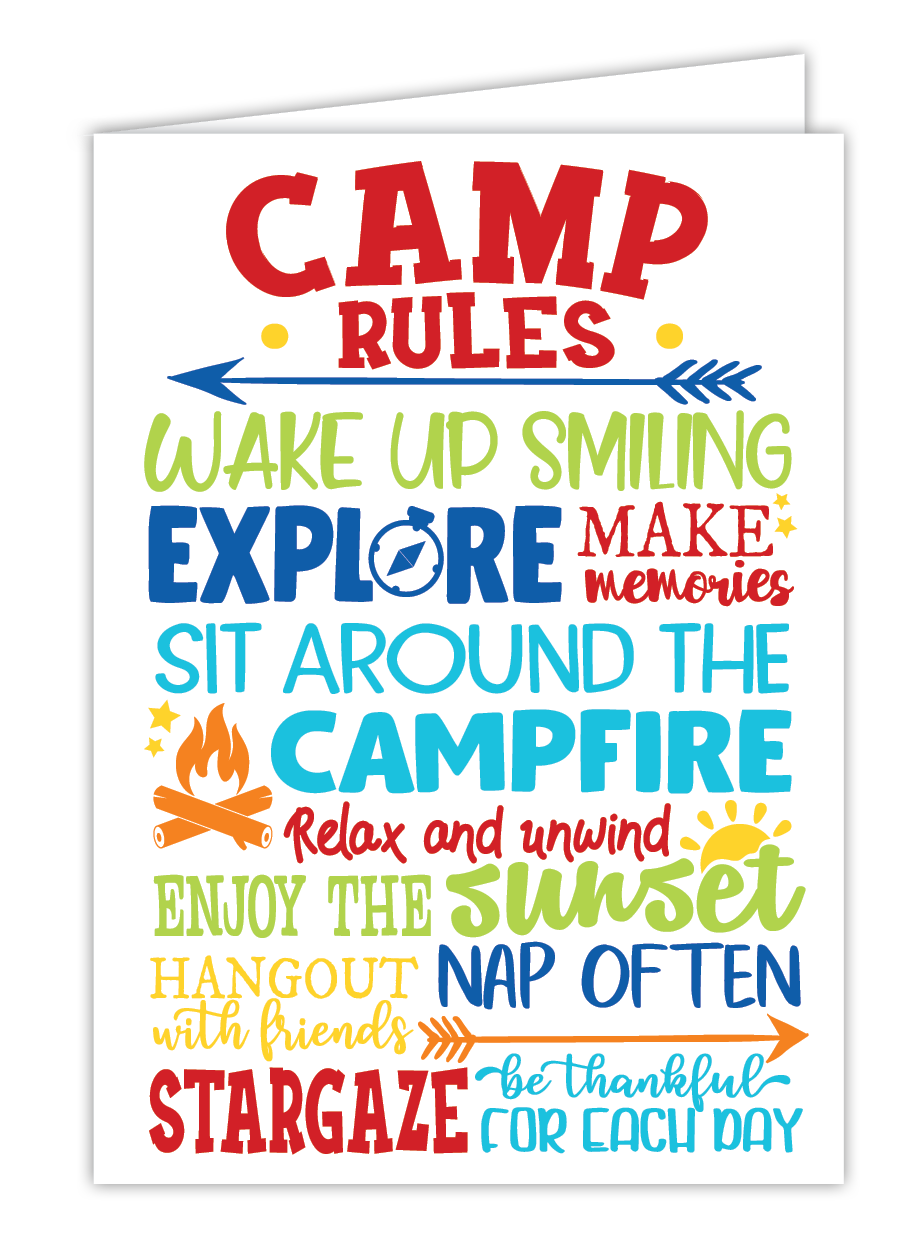 Camp Card with Game Preview #3