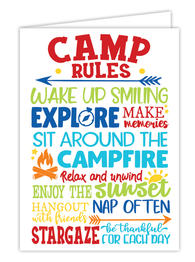 Camp Card with Game Preview #3