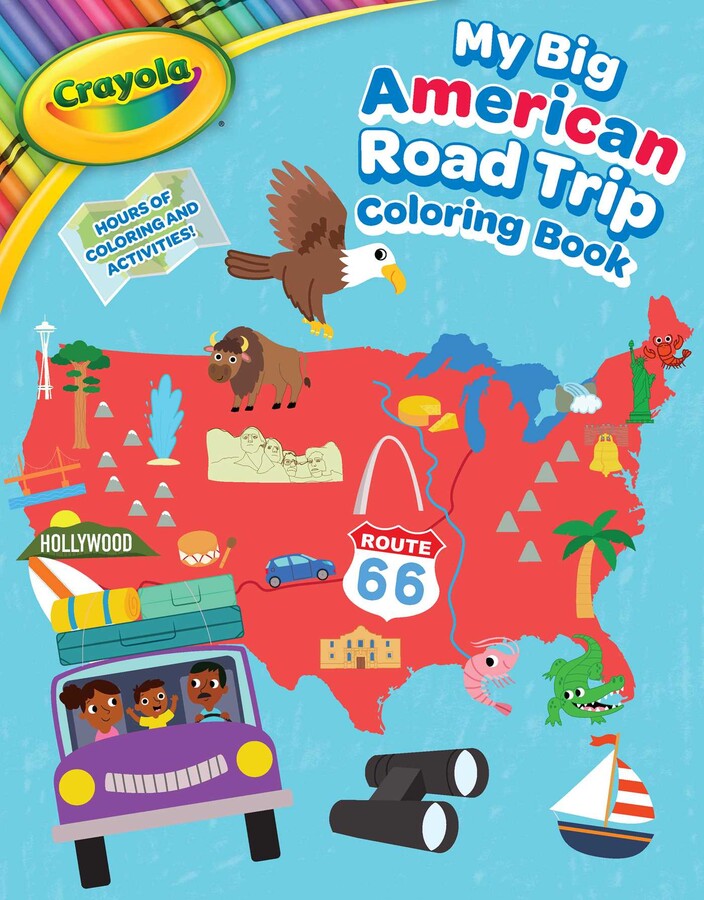 My Big American Road Trip Coloring Book Cover