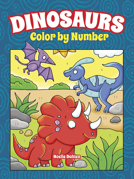 Tomfoolery Toys | Dinosaur Color by Number
