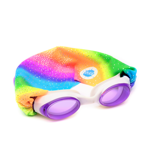 Tomfoolery Toys | Rainbow Sparkle Swim Goggles