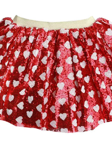 Red Sparkle Heart Tutu, Size 2-6 Cover