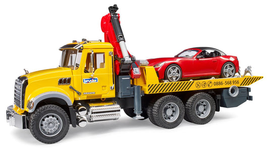 Tomfoolery Toys | MACK Granite Tow-Truck w/Roadster