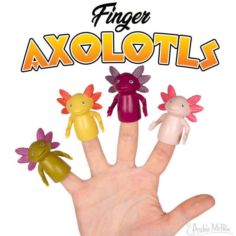 Axolotl Finger Puppet Cover