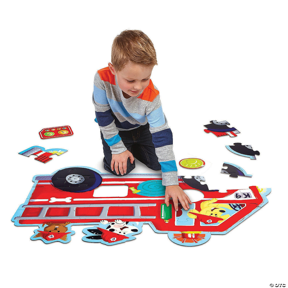 Fire Truck Floor Puzzle Cover