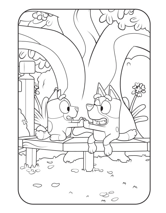 Bluey: Fun and Games Coloring Book Cover