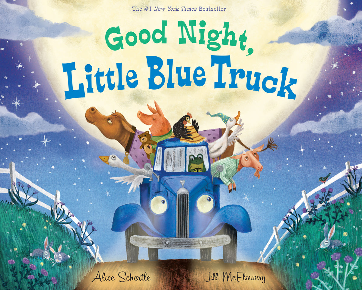 Good Night, Little Blue Truck Board Book Cover