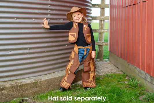 Tomfoolery Toys | Brown Cowboy Vest & Chaps