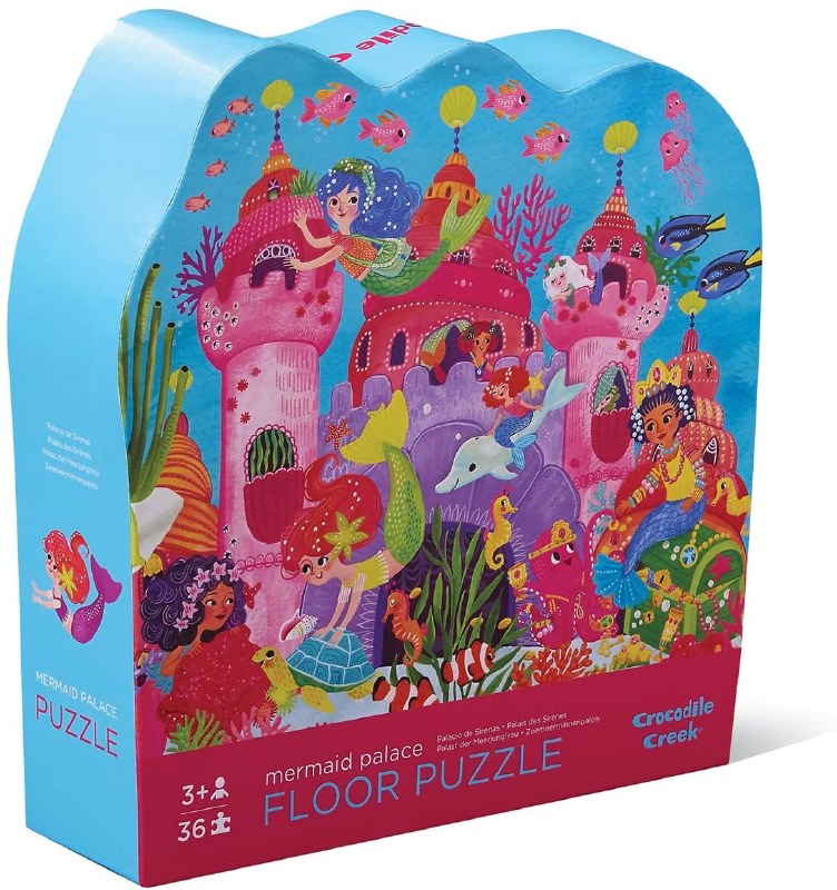 Mermaid Palace Shaped Puzzle Cover