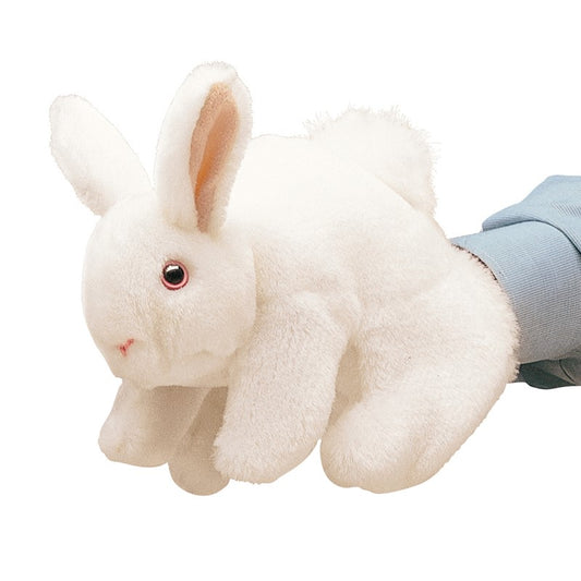 Tomfoolery Toys | White Bunny Rabbit Puppet